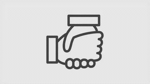 Supportiveness handshake deal symbol. Stock Footage 306121718