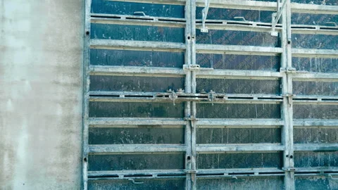 Supports of monolithic floor formwork at construction site Stock Footage 273150343