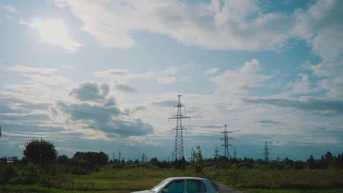 Supports for wires. Video stock 116566501