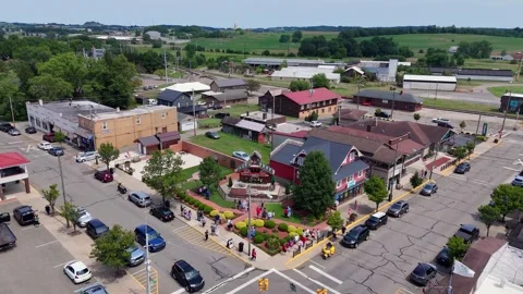 Supposed to be the largest Cuckoo Clock in the world, Sugar Creek Ohio, August Video stock 318075440