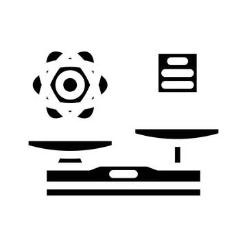 Supremacy quantum computer glyph icon vector illustration Stock-Illustration