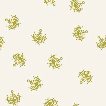 Supremacy quantum computer glyph seamless pattern Stock Illustration