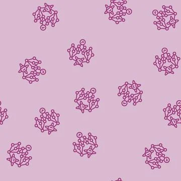 Supremacy quantum computer line seamless pattern Stock-Illustration