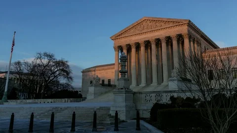 Supreme Court Sunset Stock Footage 82390145