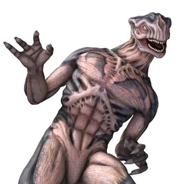 Suprised Alien Stock Illustration