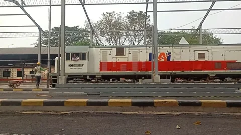 Surabaya East Java Indonesia. Train Journey: Departing. On June 17 2025 Stock Footage 311754016