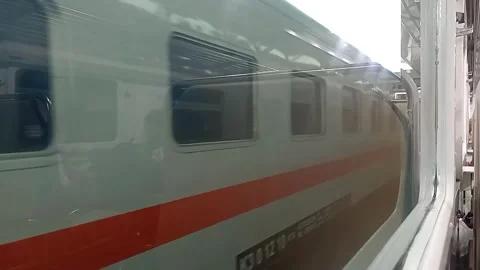 Surabaya East Java Indonesia. Train Journey: Departing. On June 17 2025 Stock Footage 313256259