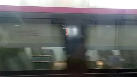 Surabaya East Java Indonesia. Train Journey: Departing. On June 17 2025 Stock Footage 313256306