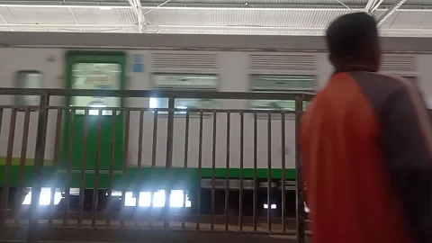 Surabaya East Java Indonesia. Train Journey: Departing. On June 17 2025 Stock Footage 313256333