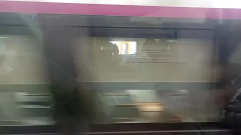 Surabaya East Java Indonesia. Train Journey: Departing. On June 17 2025 Stock Footage 313256338