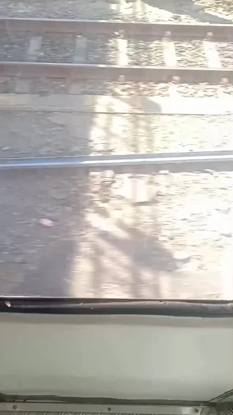 Surabaya East Java Indonesia. Train Journey: Departing. On June 17 2025 Stock Footage 313257600