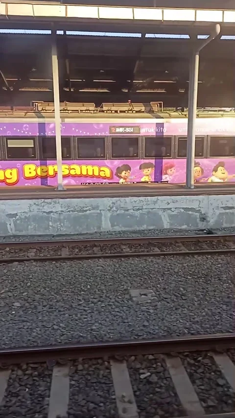 Surabaya East Java Indonesia. Train Journey: Departing. On June 17 2025 Vídeos de archivo 313258665