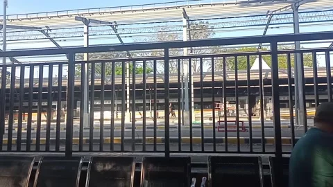 Surabaya East Java Indonesia. Train Journey: Departing. On June 17 2025 Stock Footage 313259184