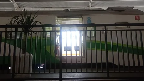 Surabaya East Java Indonesia. Train Journey: Departing. On June 17 2025 Stock Footage 313259361