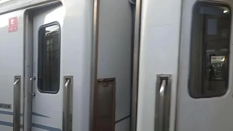 Surabaya East Java Indonesia. Train Journey: Departing. On June 17 2025 Stock Footage 313259700