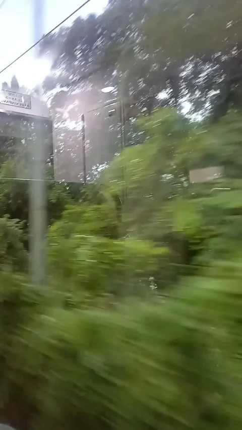 Surabaya East Java Indonesia. Window View Train Journey Video. On June 17 2025 Stock Footage 311754104