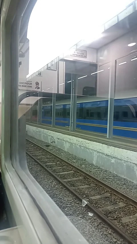 Surabaya East Java Indonesia. Window View Train Journey Video. On June 17 2025 Stock-Footage 311754105