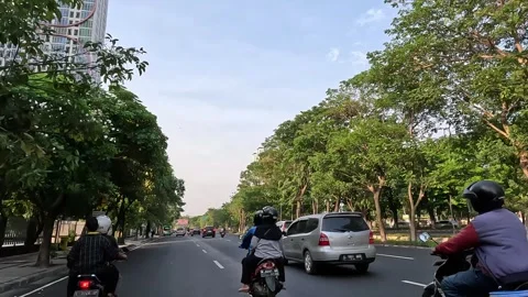 Surabaya street Stock Footage 287933772