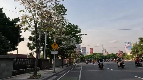 Surabaya street Stock Footage 287933779