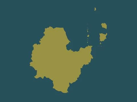 Surat Thani, Thailand. Solid color shape Stock Illustration