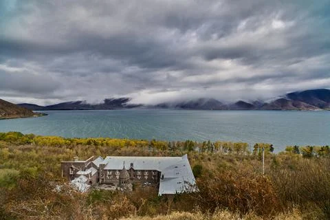 Surb Hakob Chapel and Sevanavank Monastery at Lake Sevan in Armenia 스톡 사진