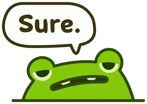Sure Frog Stock Illustration
