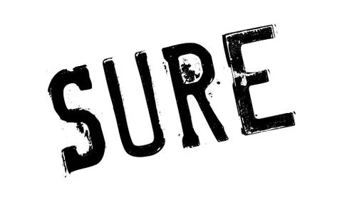 Sure rubber stamp Illustration