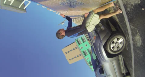 Surf 82 - walk full Stock Footage 34193965