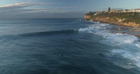 Surf Aerial Stock Footage 93077746