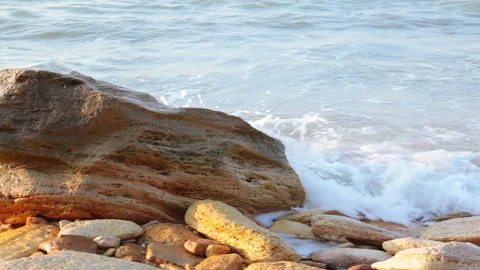 Surf and Stone at Dawn Stock-Footage 106464405