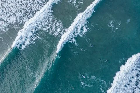 Surf and waves in the coast of Basque Country Stock Photos