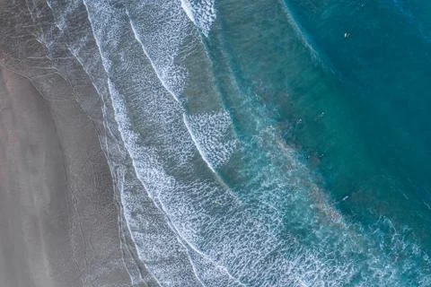Surf and waves in the coast of Basque Country Stock Photos