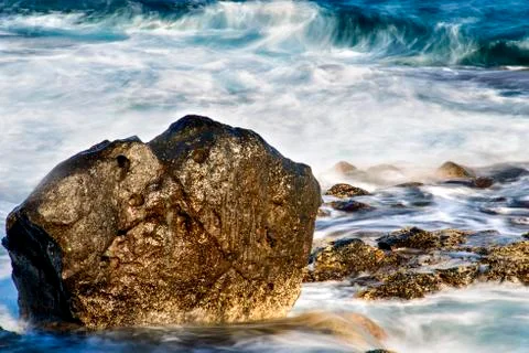 Surf of the atlantic ocean  Stock Photos