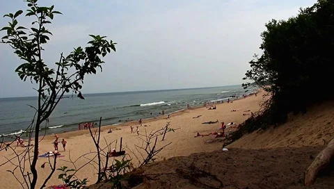 Surf on the Baltic Sea Stock Footage 111059692