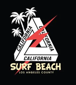 Surf beach . Stock Illustration