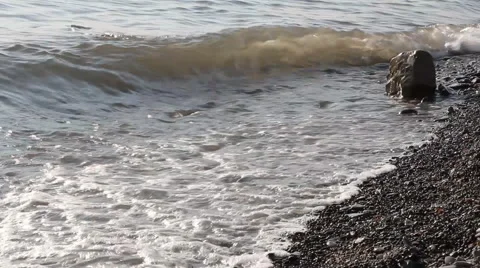 Surf on the black sea Stock Footage 67991959