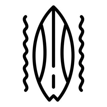 Surf board icon outline vector. Building city Ilustración de archivo