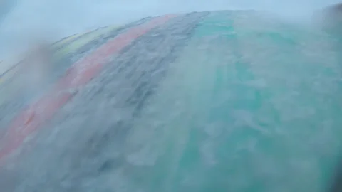 Surf Board Paddling HD Stock Footage 173532188