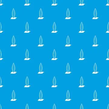 Surf board pattern seamless blue 스톡 일러스트