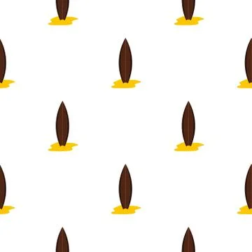 Surf board pattern seamless Stock Illustration