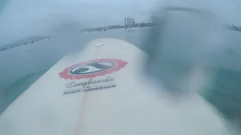 Surf Board POV 04 Stock Footage 173548243