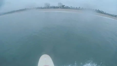Surf Board POV 05 Stock Footage 173549251