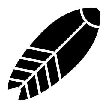Surf board Vector Icon Design Illustration Stock Illustration