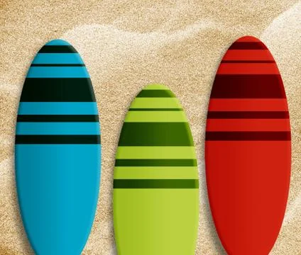 Surf boards Foto stock