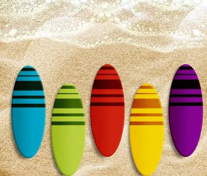 Surf boards Stock Photos