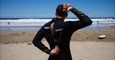 Surf Camp in Australia 2 Stock Footage 159100324