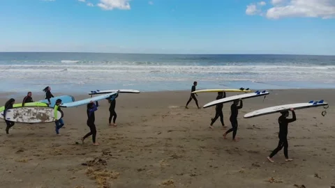 Surf Camp in Australia 4 스톡 동영상 159100313