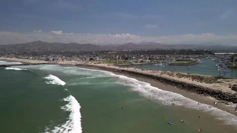Surf Class along Marina Inlet Stock Footage 241623613