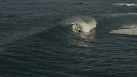 Surf, Drone, Surfing, Surfboarding Stock Footage 301864766