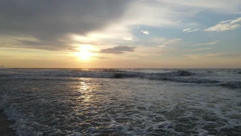 Surf Flyover Video stock 137425511